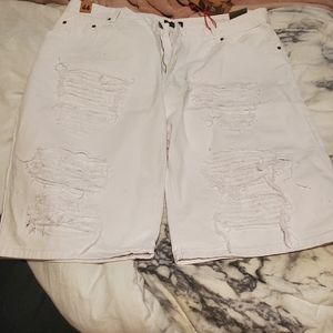 New with tags white shorts